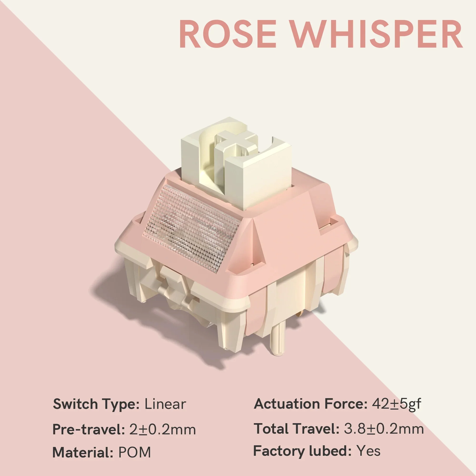 Womier Rose Whisper POM 42g Linear PCB Mount Switch - Image 2