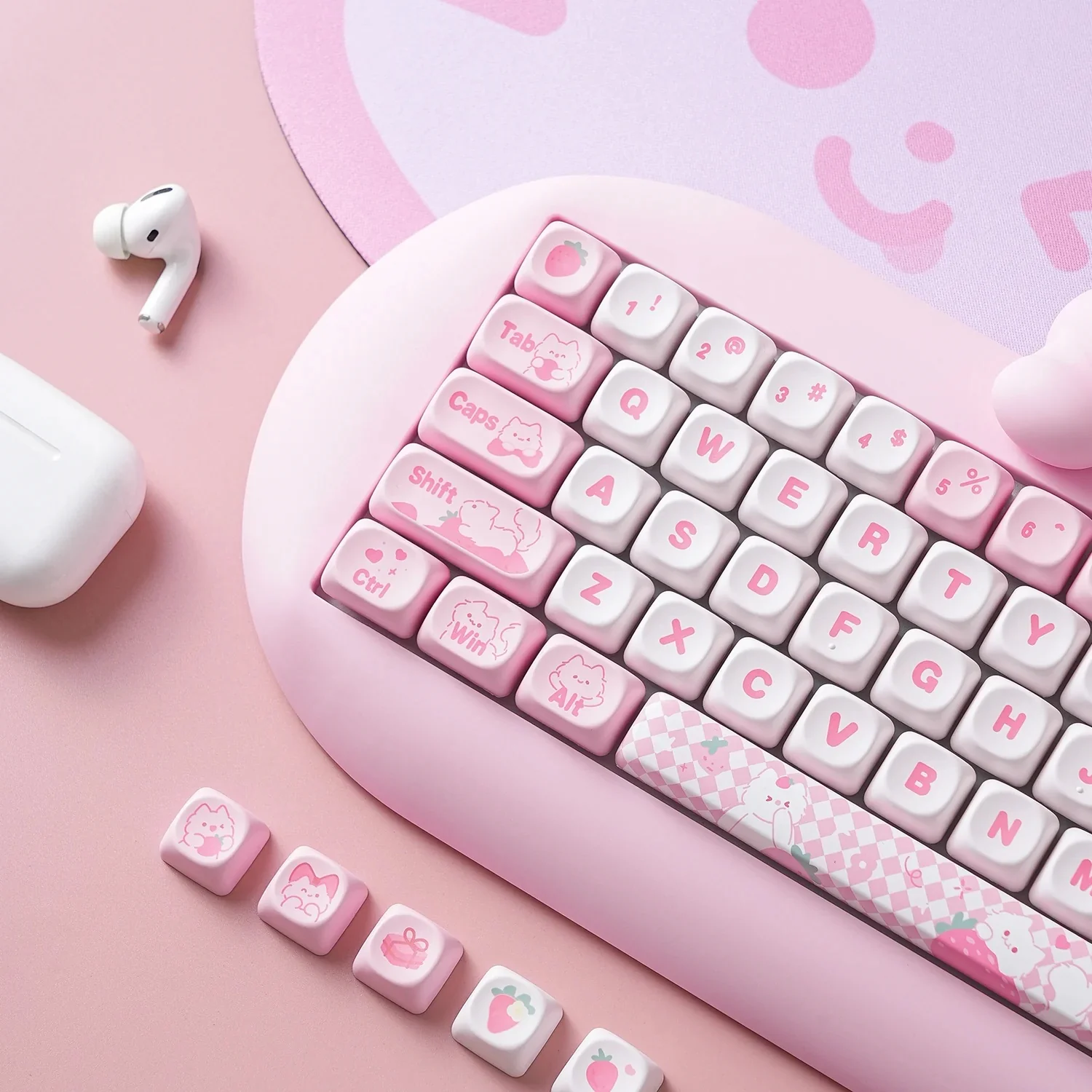 Yunzii C68 Cat Silicone 65% Hotswap Bluetooth + 2.4 GHz. RGB Mechanical Keyboard - Image 8