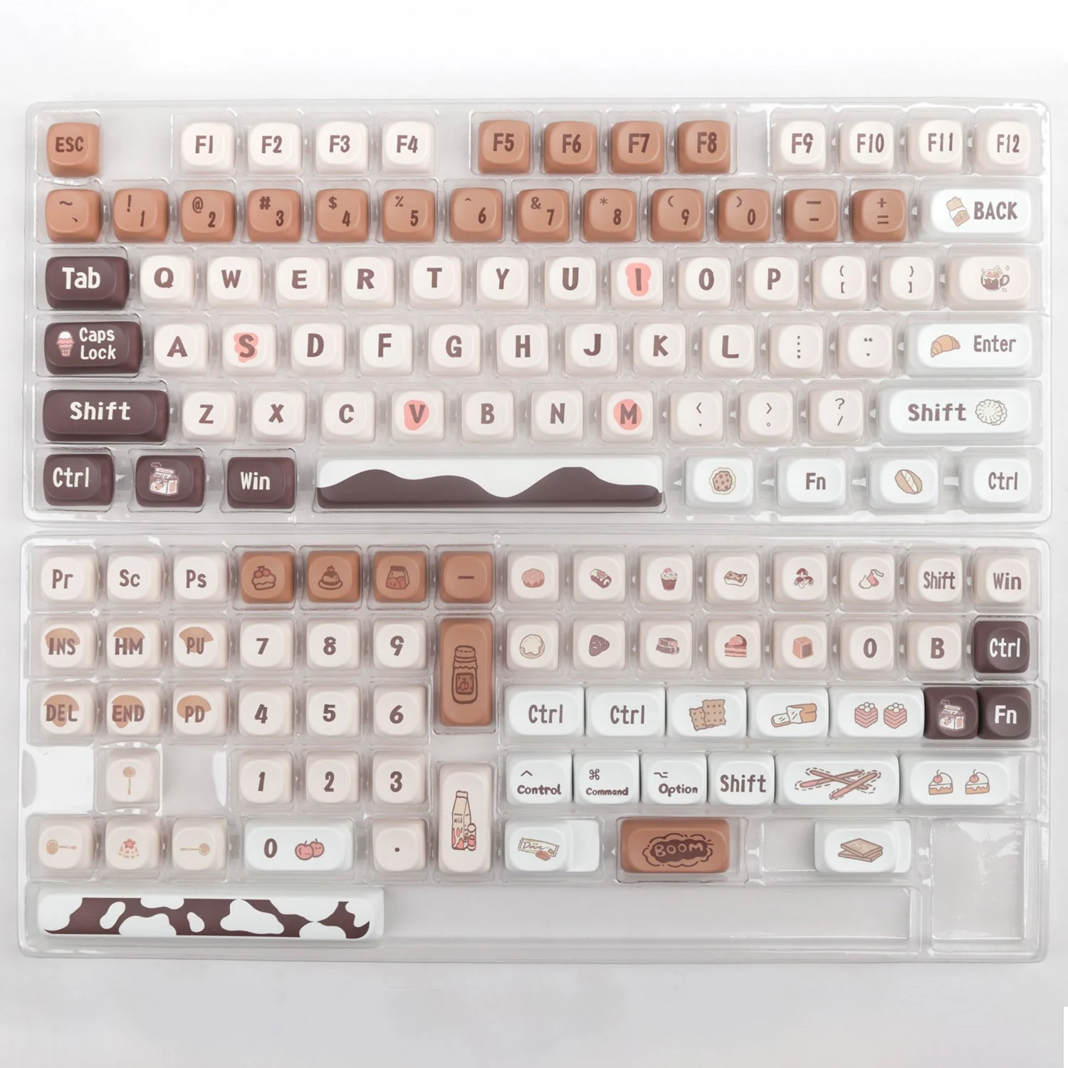 Yunzii Chocolate 137 Key MOA Profile Dye Sub PBT Keycap Set - Image 2