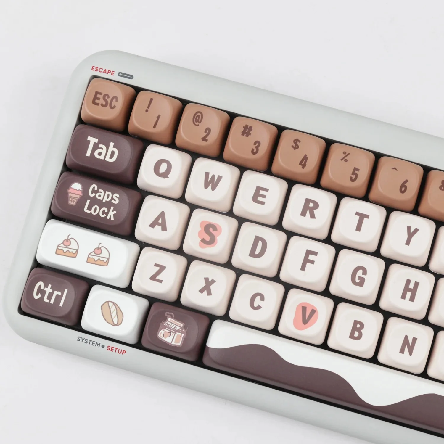 Yunzii Chocolate 137 Key MOA Profile Dye Sub PBT Keycap Set - Image 5