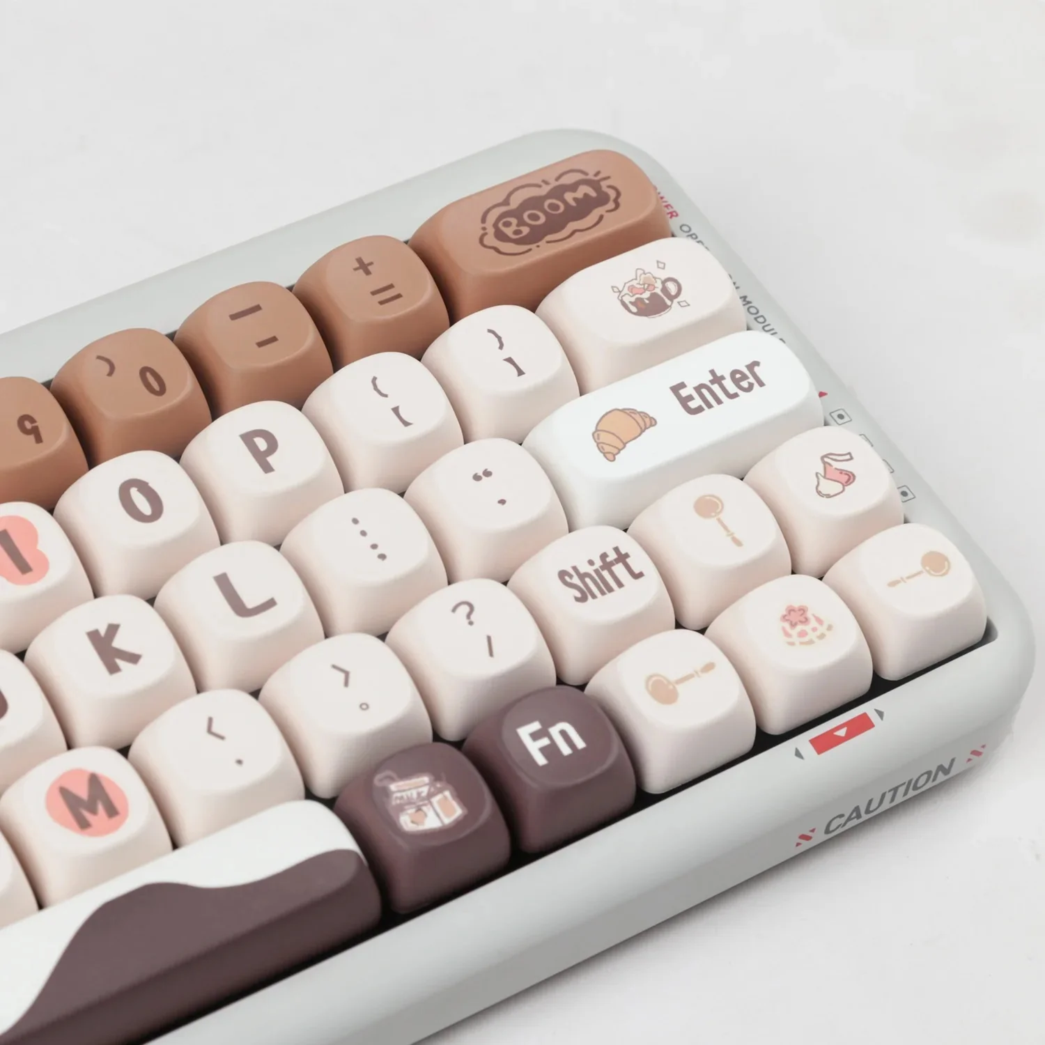 Yunzii Chocolate 137 Key MOA Profile Dye Sub PBT Keycap Set - Image 7