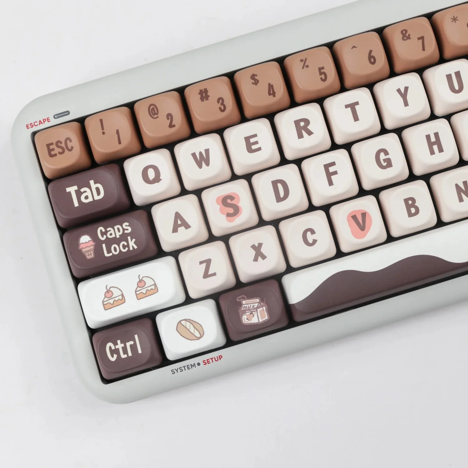 Yunzii Chocolate 137 Key MOA Profile Dye Sub PBT Keycap Set - Image 8